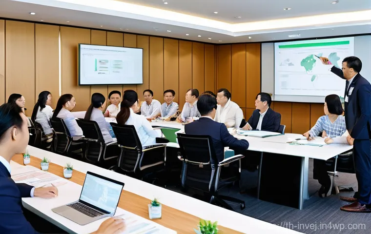 대체투자 포트폴리오에서의 중소기업 투자 - "A vibrant, bustling street market scene in a modern Thai city, filled with diverse small and medium...