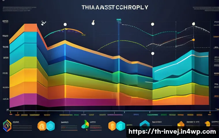 대체투자 포트폴리오에서의 자산군의 상관관계 - A detailed infographic-style illustration showing a diverse investment portfolio with icons represen...