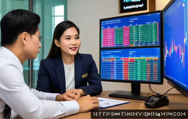 대체투자 포트폴리오의 유동성 문제 - A detailed financial advisor’s office scene in Bangkok, Thailand, showing a professional Thai financ...